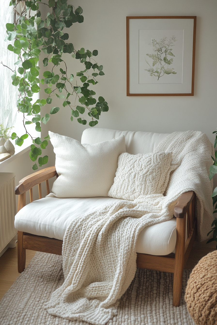 Grey couch aesthetic
