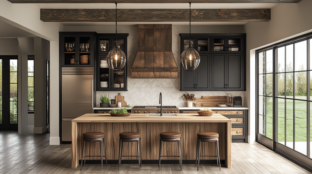 moody farmhouse kitchen