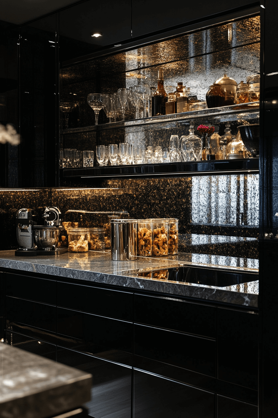 29 Dark Kitchen Aesthetic Inspirations to Create a Bold Cooking Space dark kitchen aesthetic