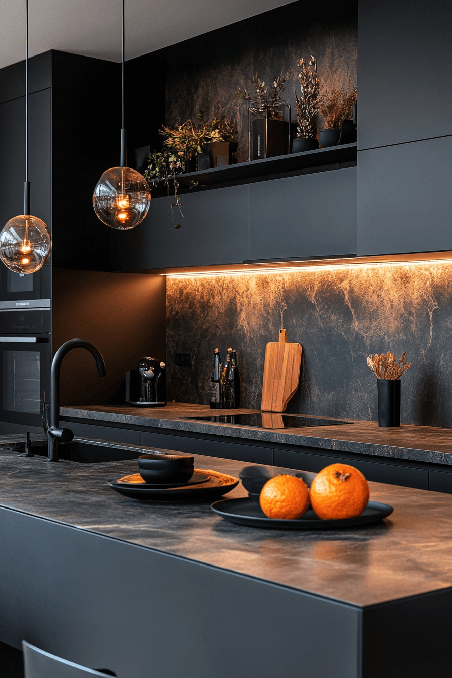 29 Moody Kitchen Cabinets That Turn Everyday Cooking Into a Mood moody kitchen cabinets
