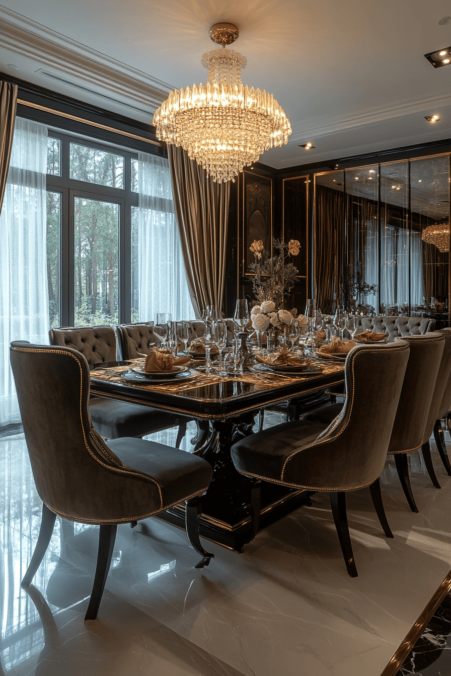 modern victorian dining room