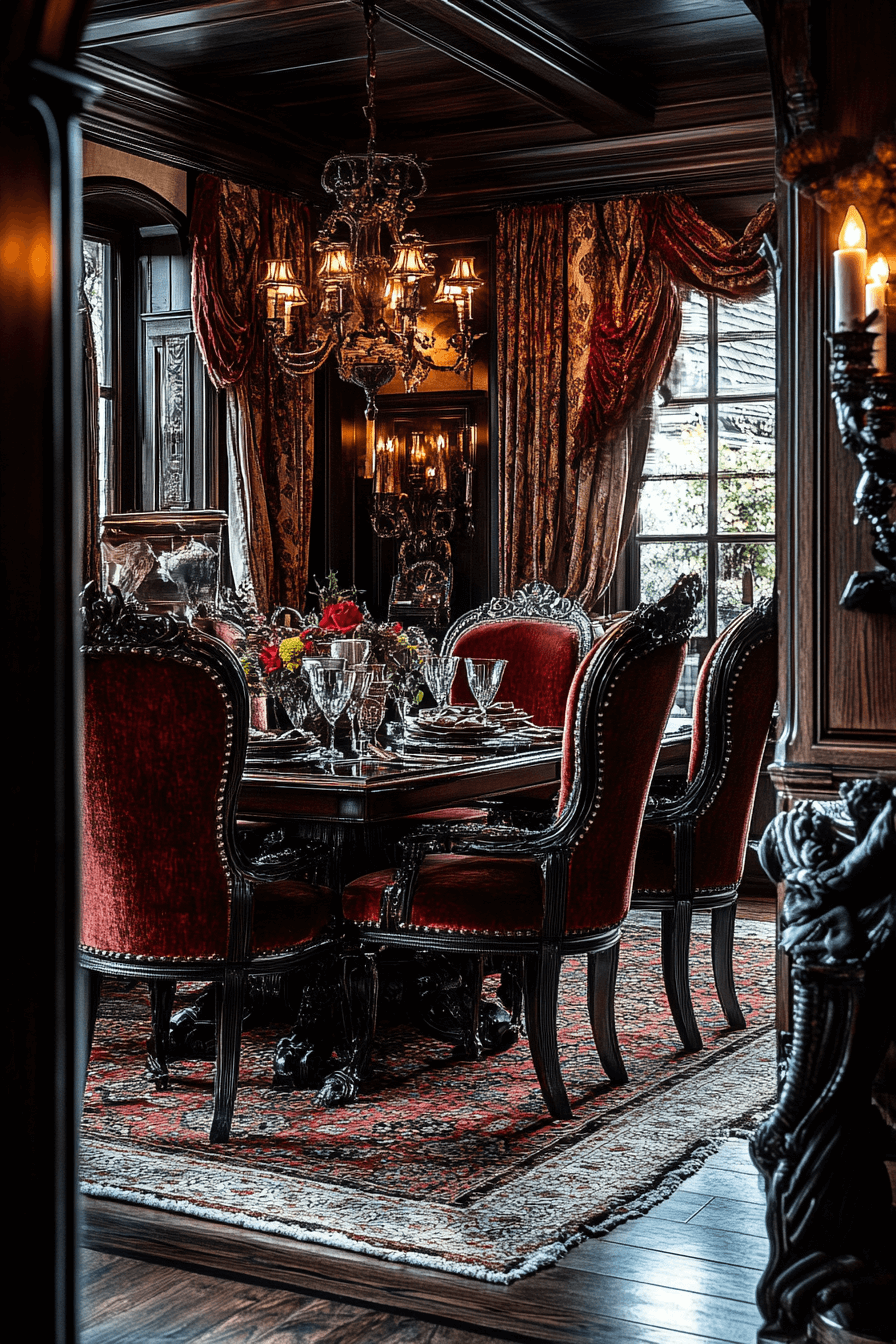 29 Moody Vintage Dining Room Ideas That Turn Mealtime Into a Mood moody vintage dining room