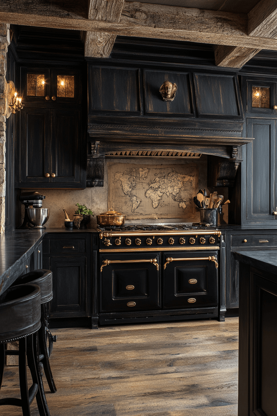 29 Dark Academia Kitchen Inspirations for a Thoughtfully Styled Space dark academia kitchen