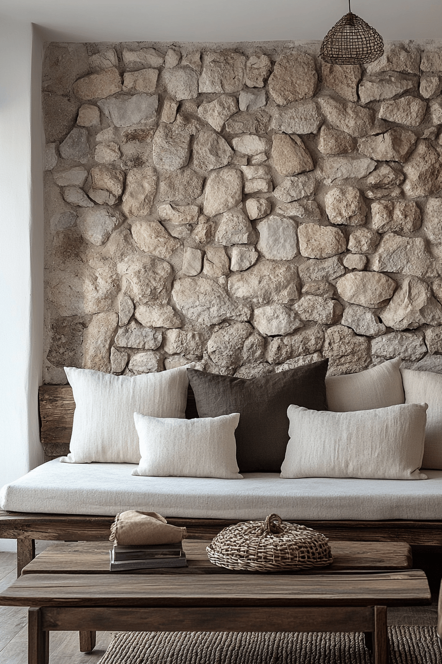 stone wall interior