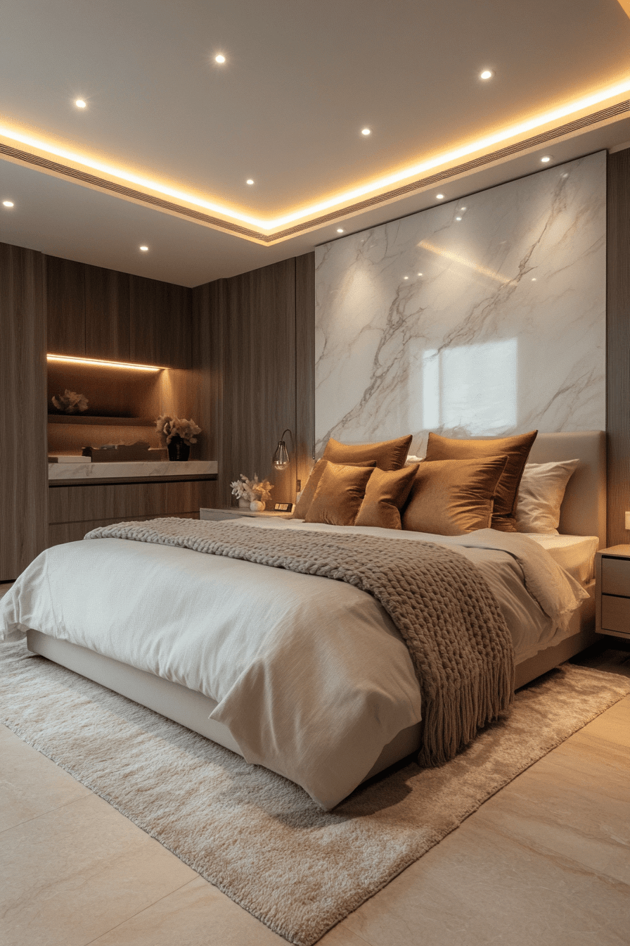 Stone Wall Bedroom