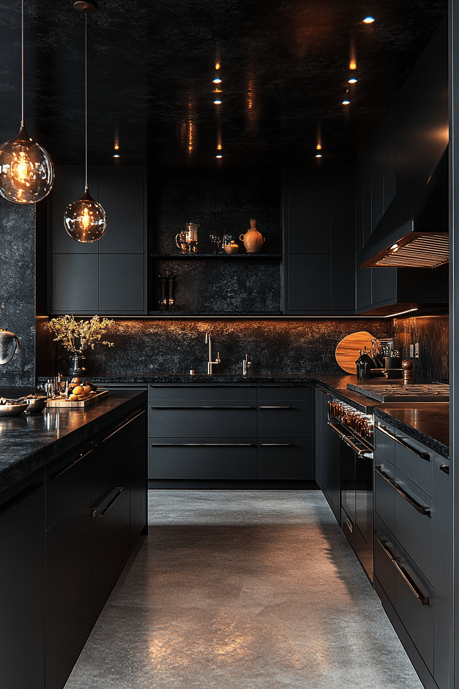 29 Dark and Moody Kitchen Inspirations That Bring Out the Best in Style dark and moody kitchen