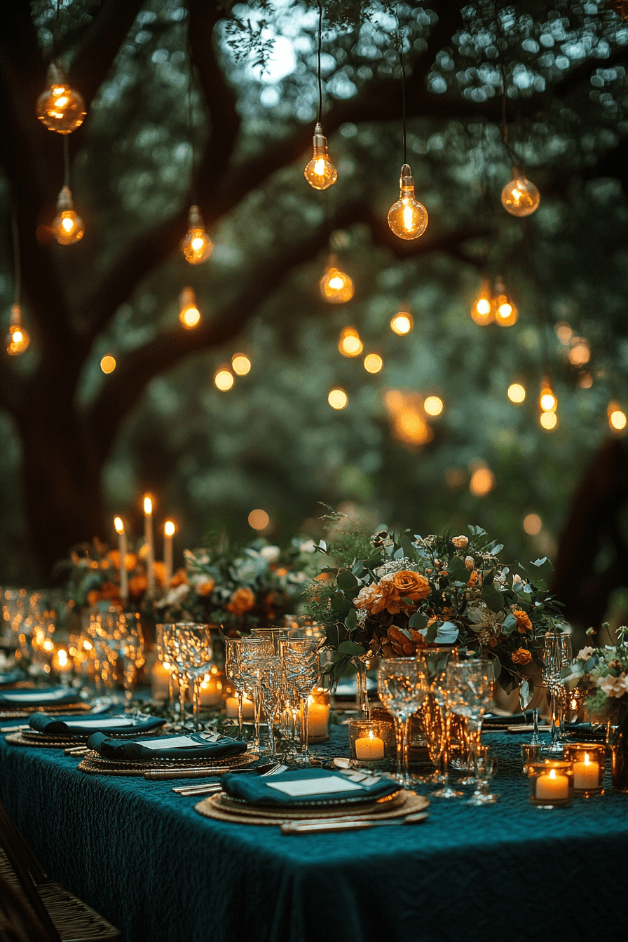 moody romantic wedding decor