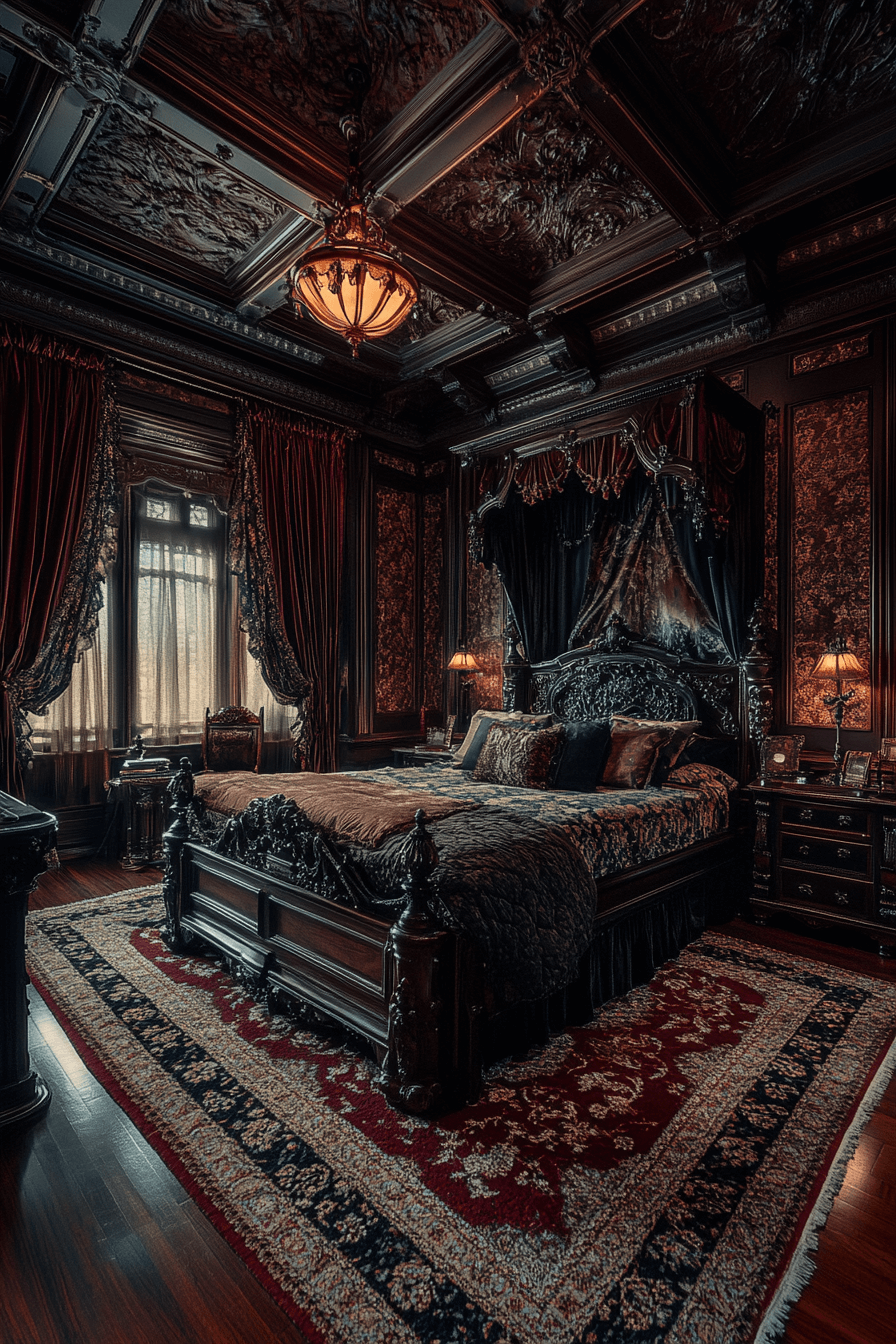 moody vintage bedroom