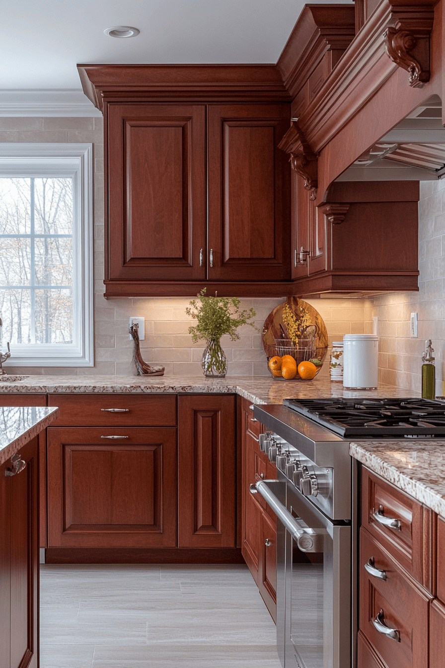 29 Cherry Kitchen Cabinets to Inspire Your Next Kitchen Makeover Cherry Kitchen Cabinets