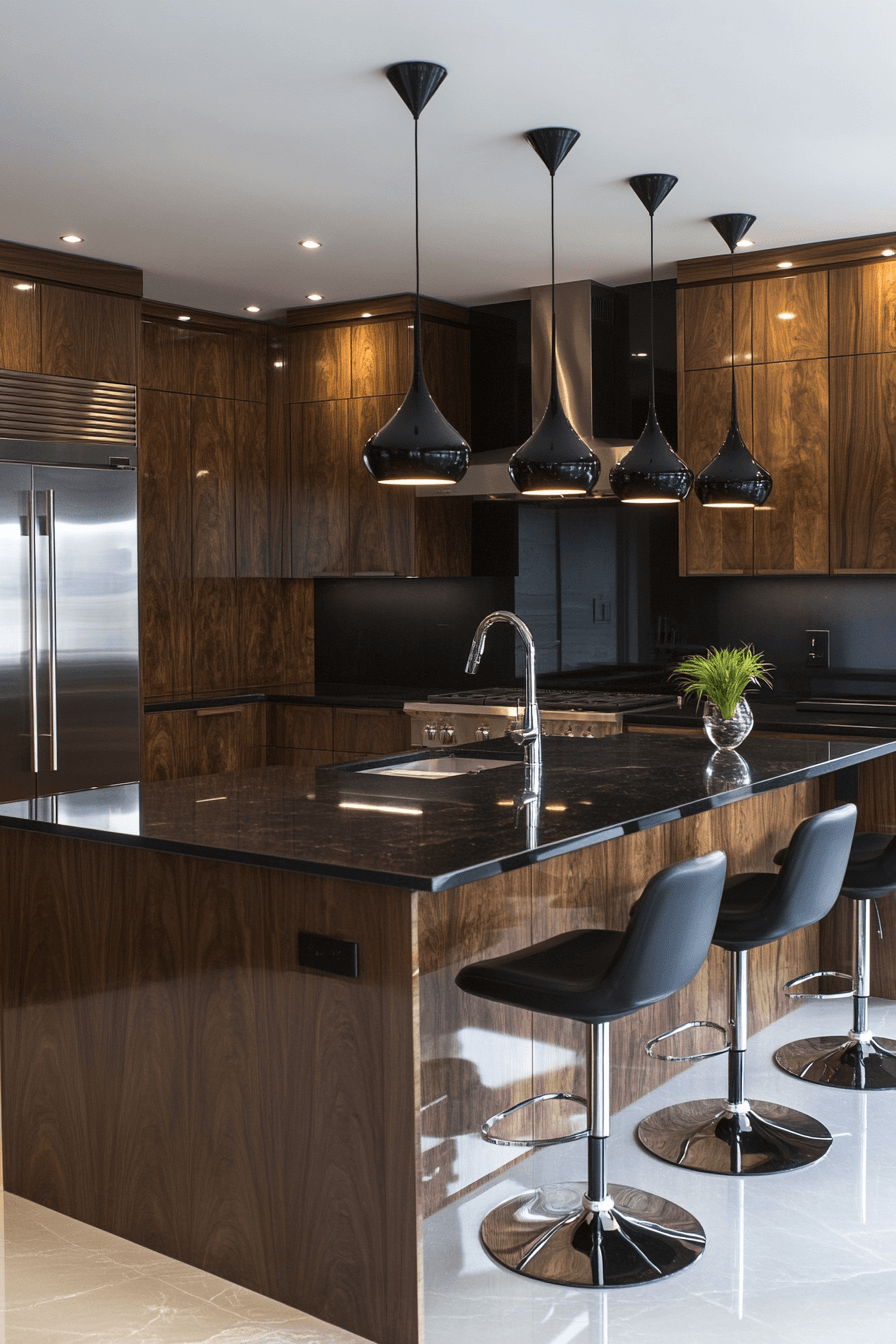 Walnut Kitchen Cabinets