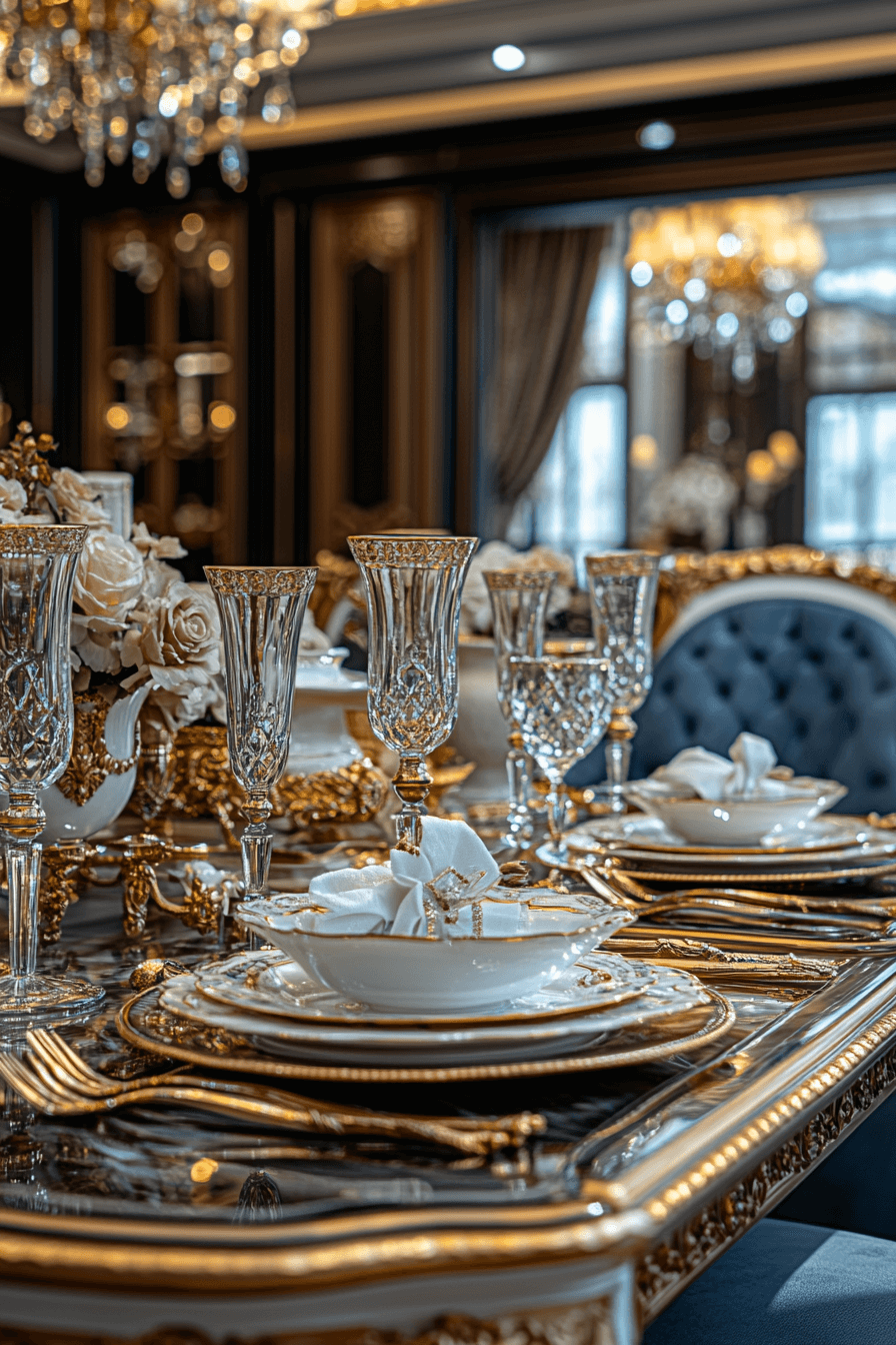 modern vintage dining room
