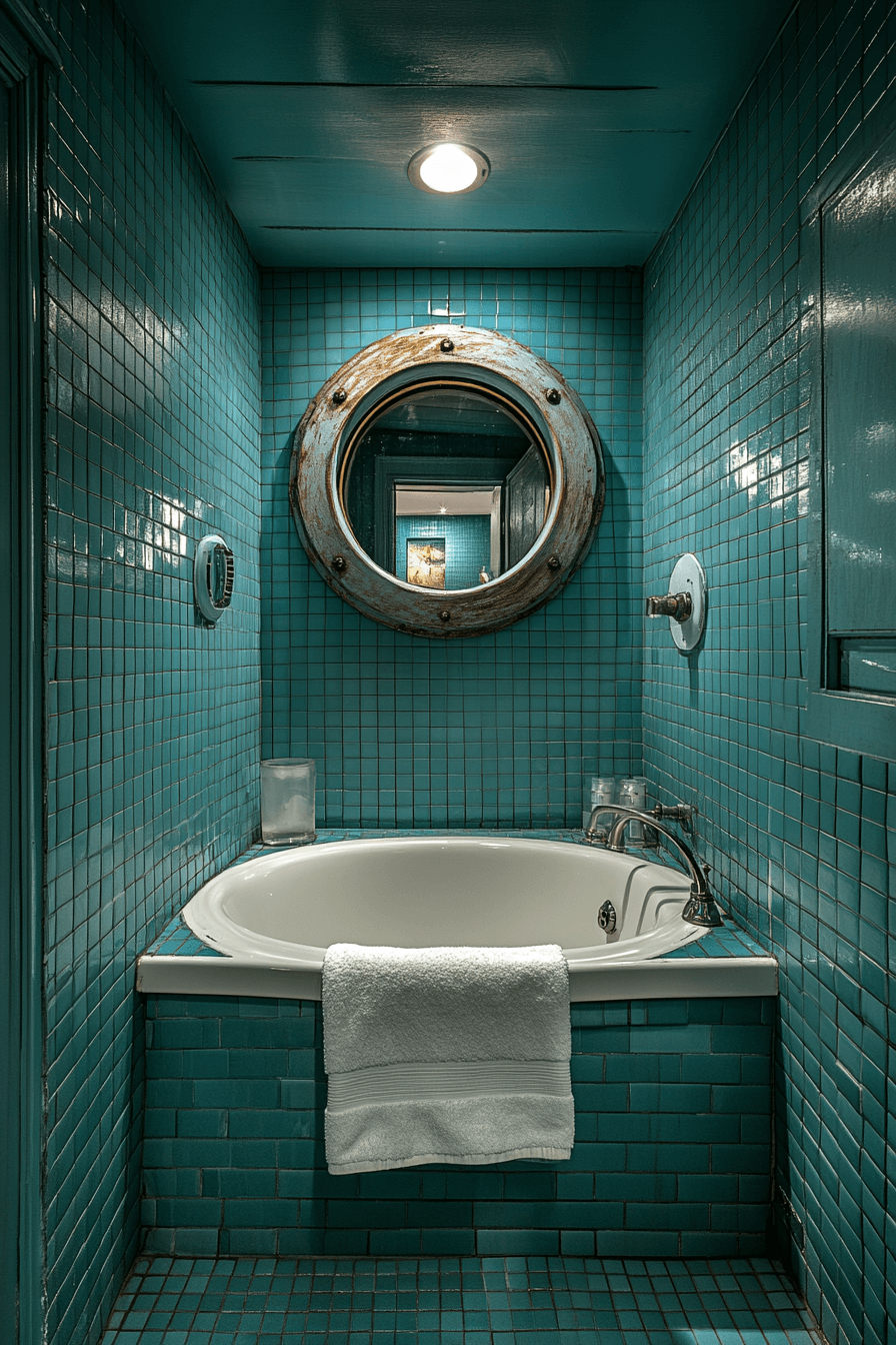 old cabin interior bathroom