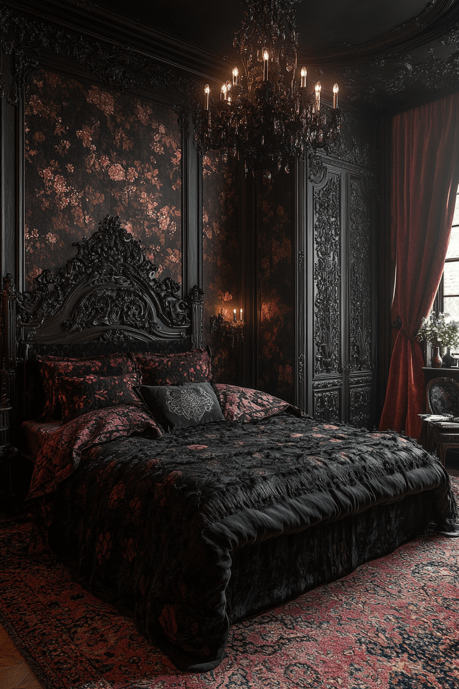 moody vintage bedroom