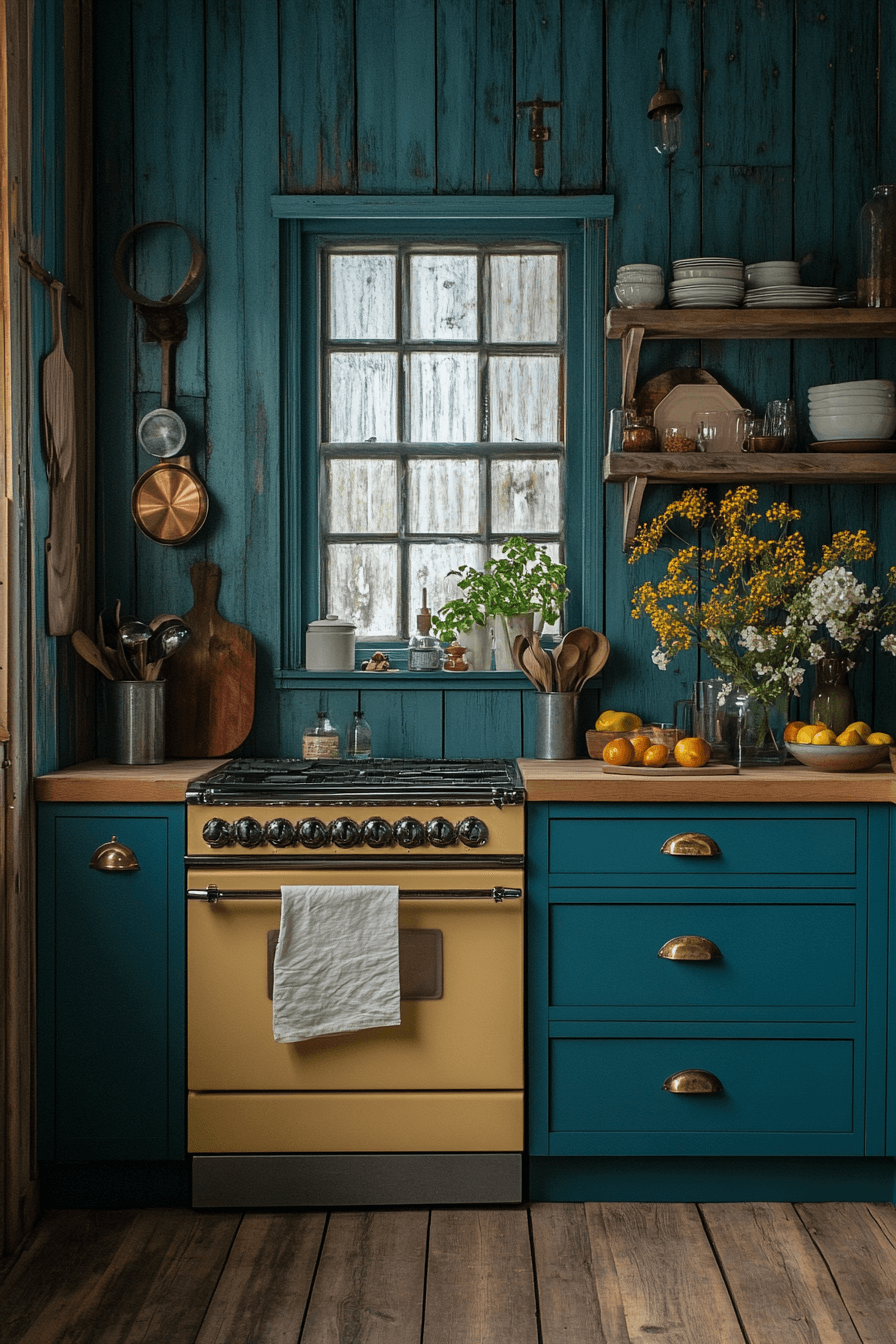 moody cottage kitchen