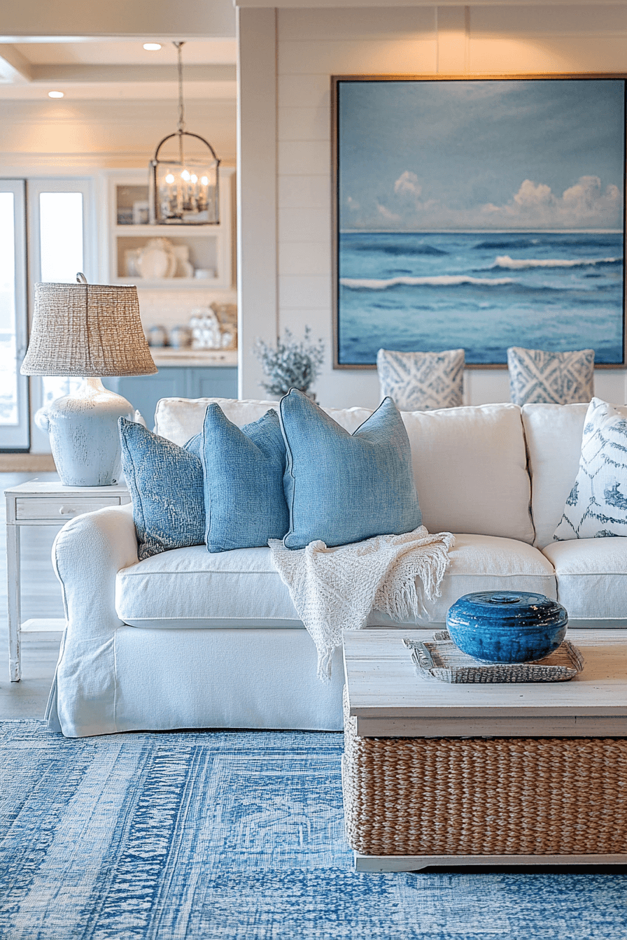 coastal cottage living room