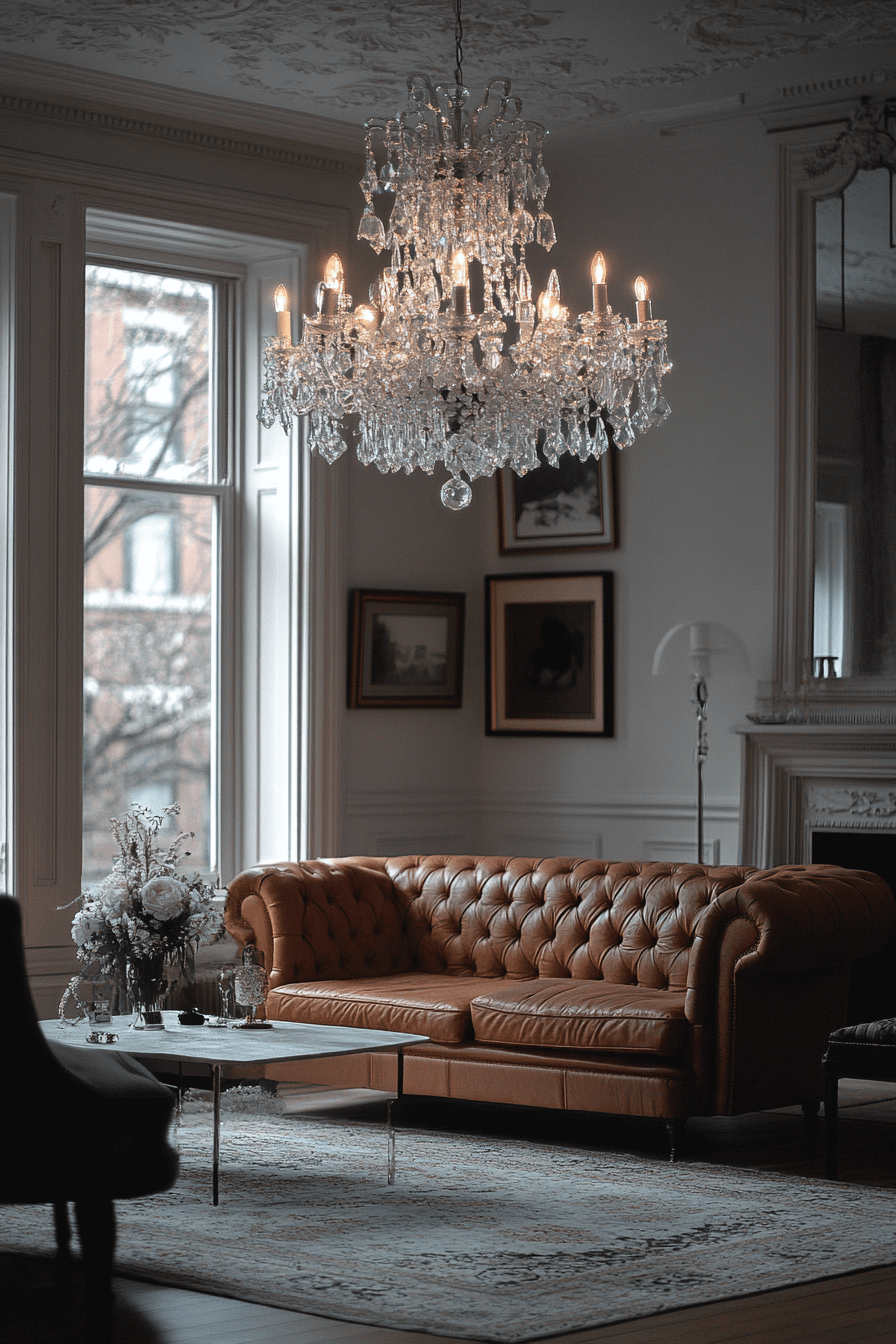 modern victorian living room