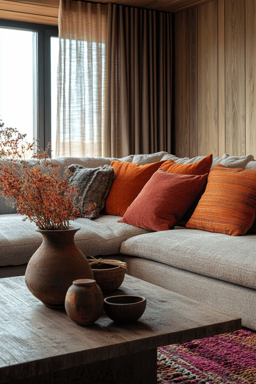 old cabin interior living room