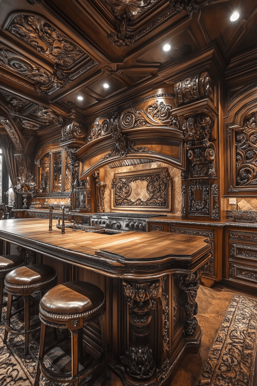 Walnut Kitchen Cabinets