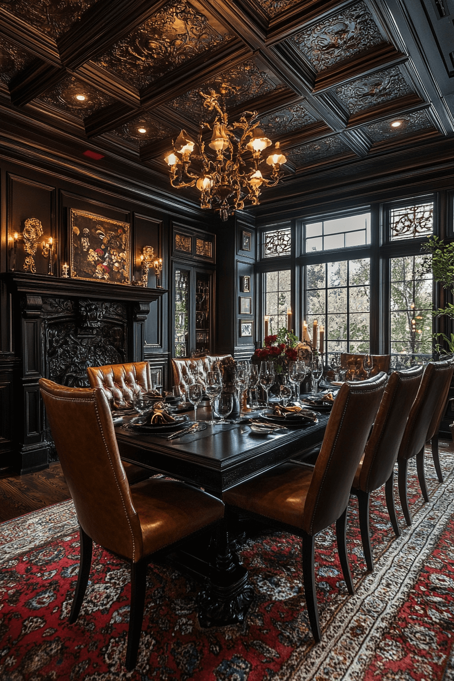 modern vintage dining room