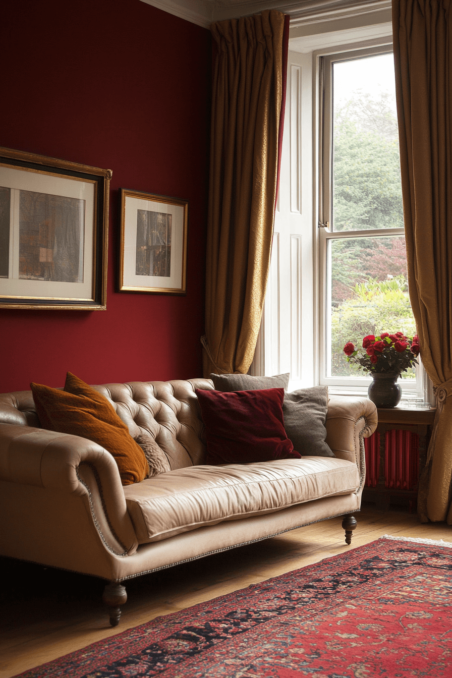 modern victorian living room
