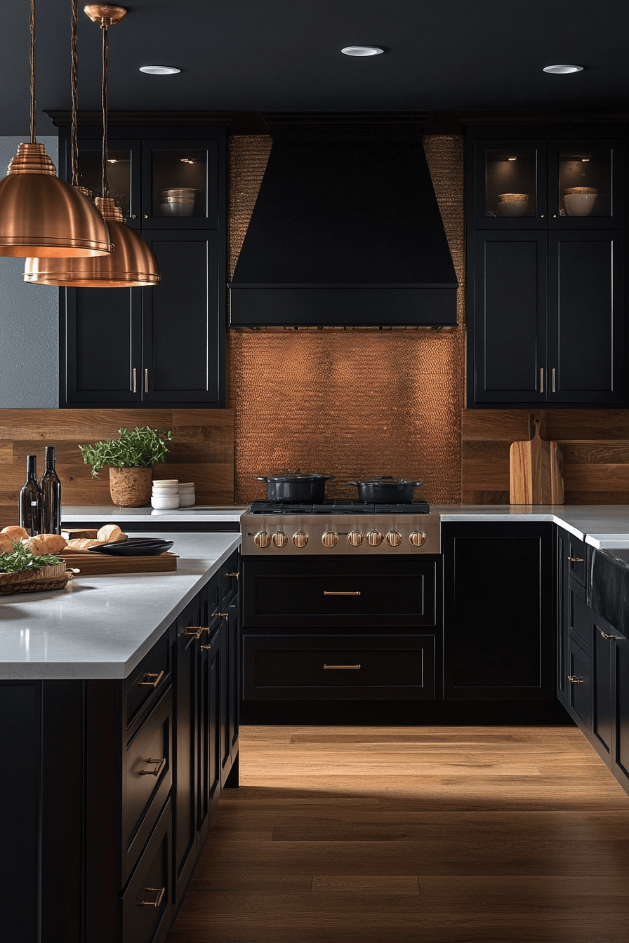 dark kitchen aesthetic