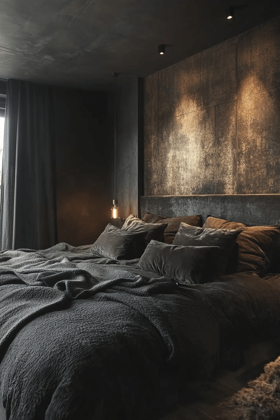 minimalistic bedroom ideas dark