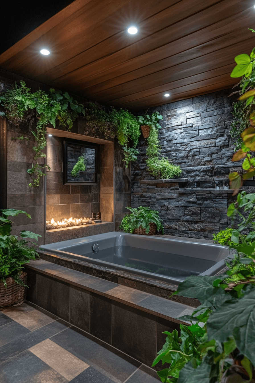 old cabin interior bathroom