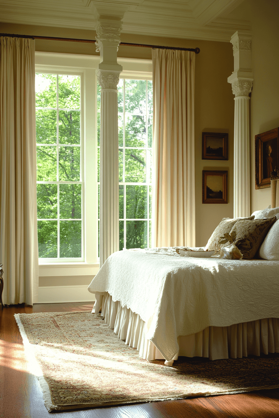 neoclassical bedroom