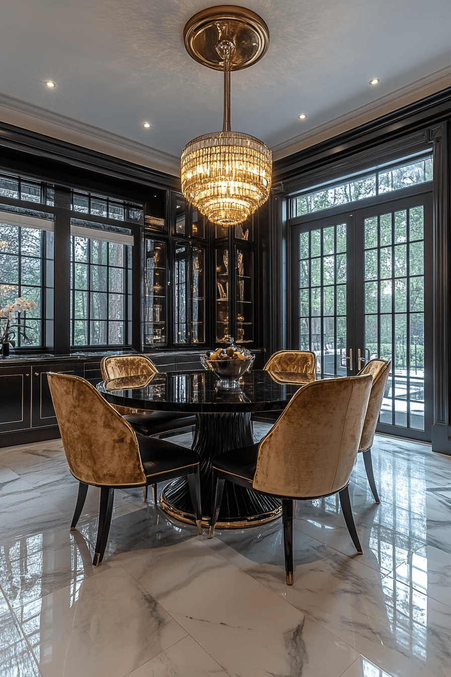 modern vintage dining room