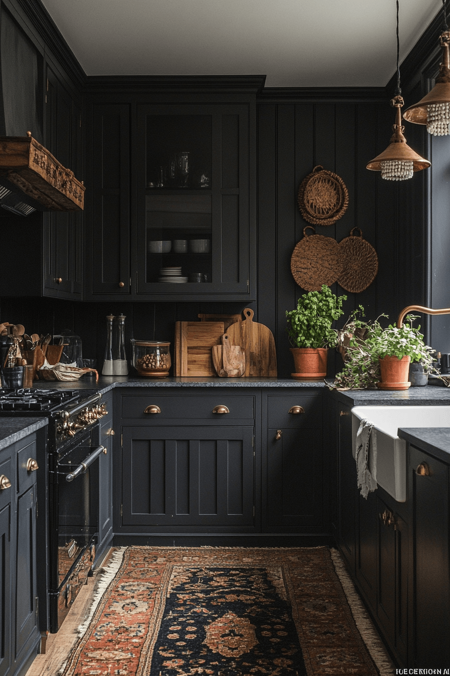 moody cottage kitchen