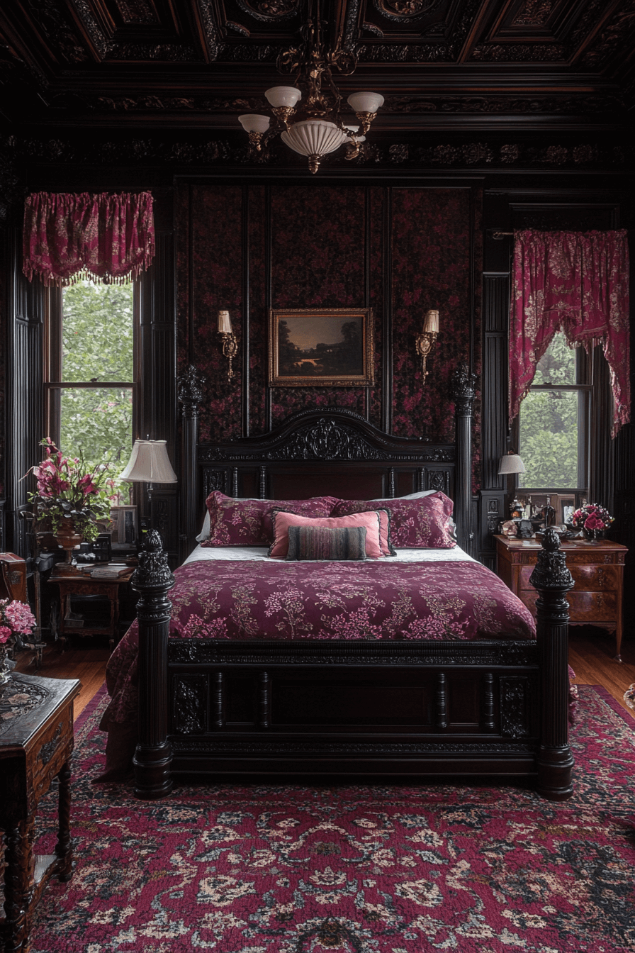 moody vintage bedroom