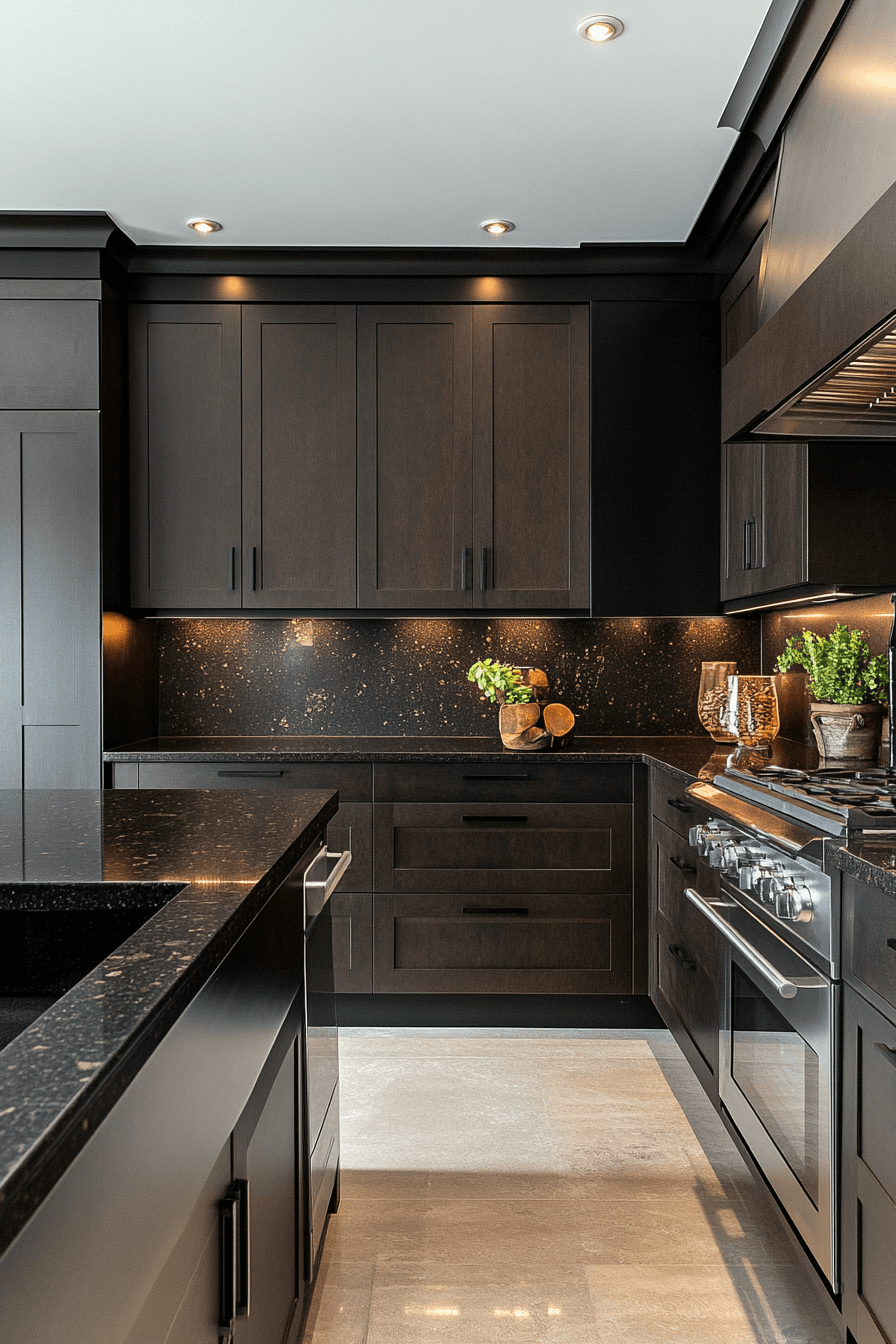 small moody kitchen