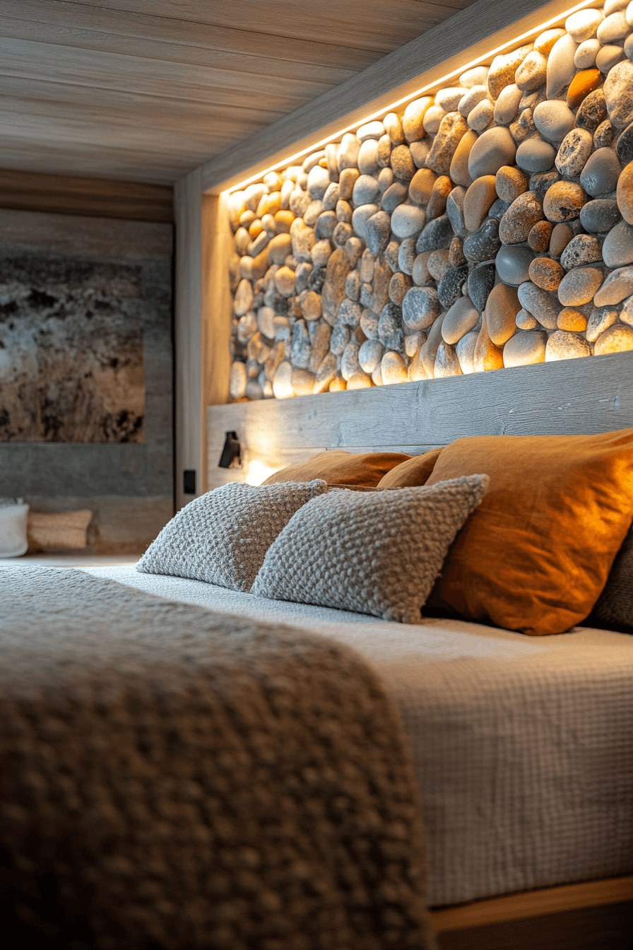 Stone Wall Bedroom