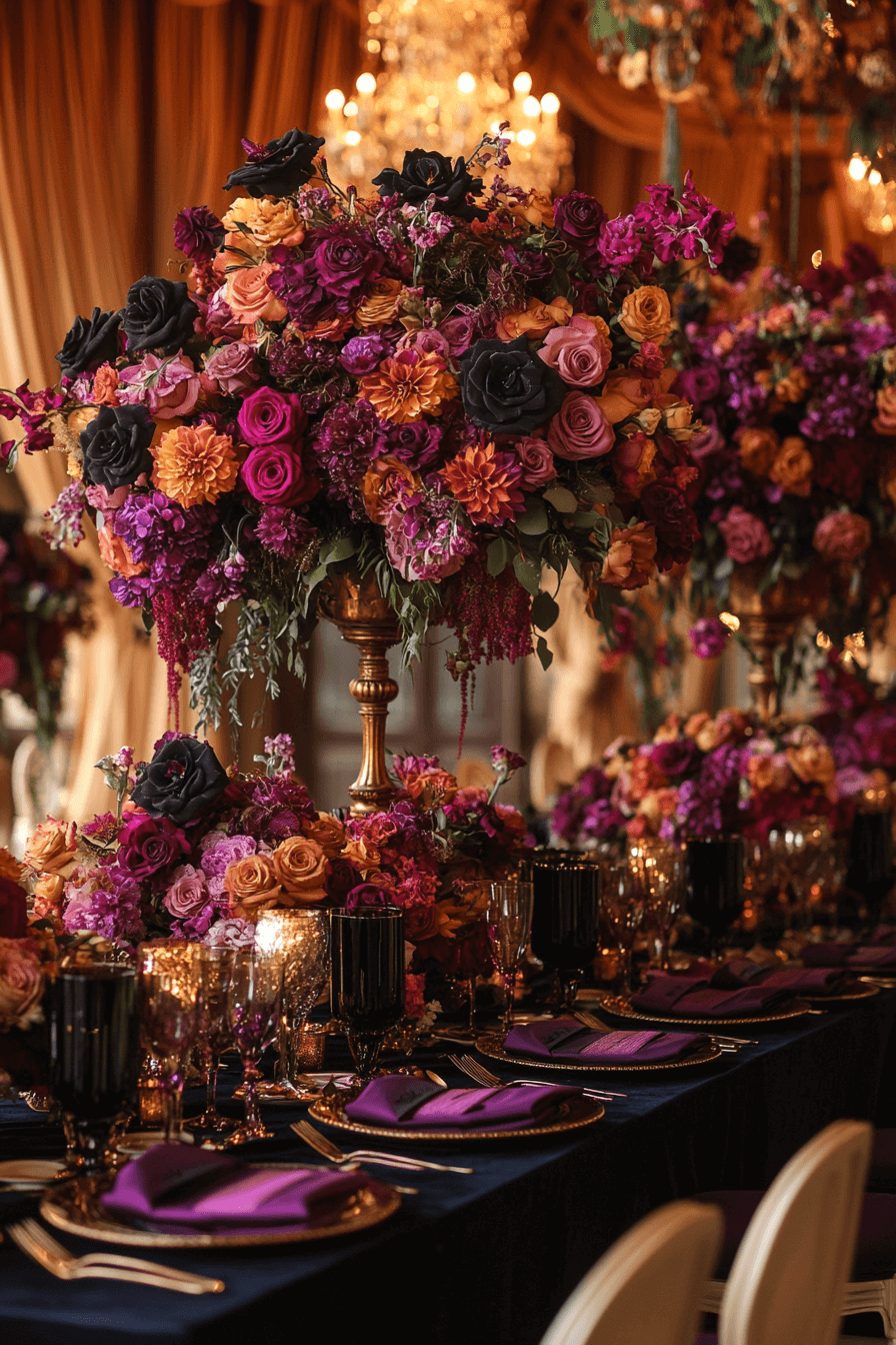 moody romantic wedding decor