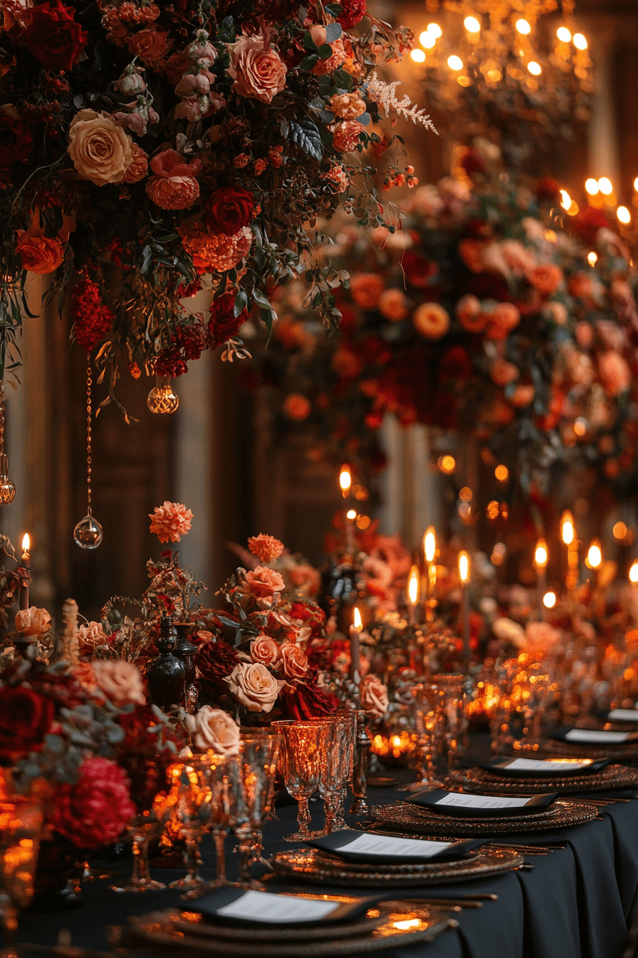 moody romantic wedding decor