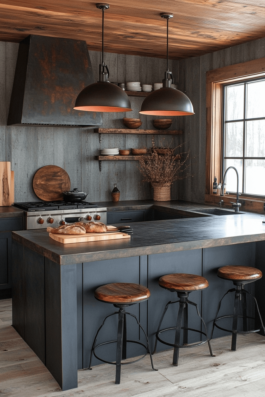 moody cottage kitchen