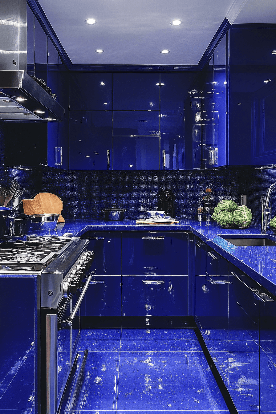small moody kitchen