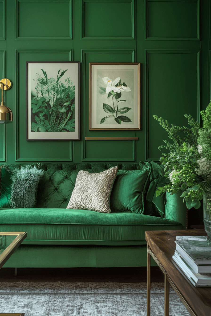 modern victorian living room