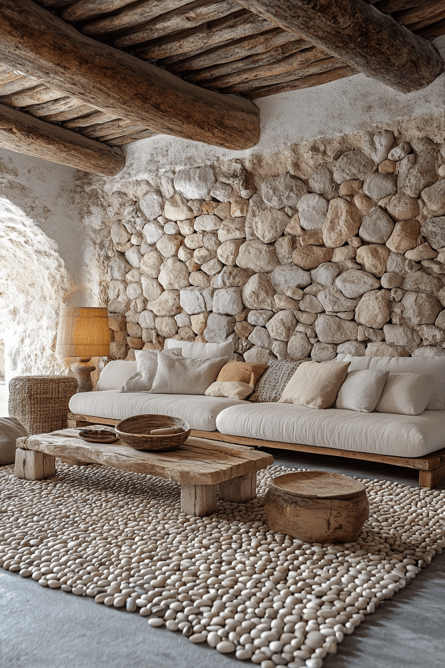 stone wall interior