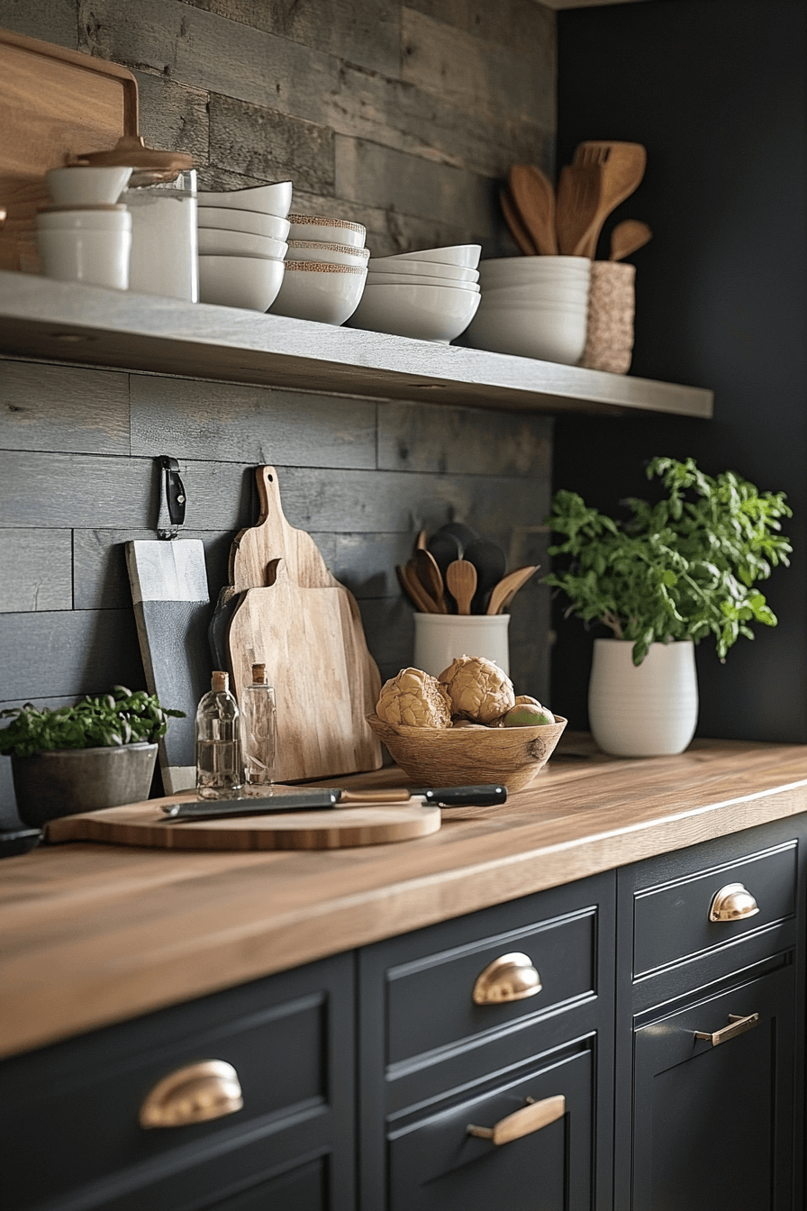 moody cottage kitchen