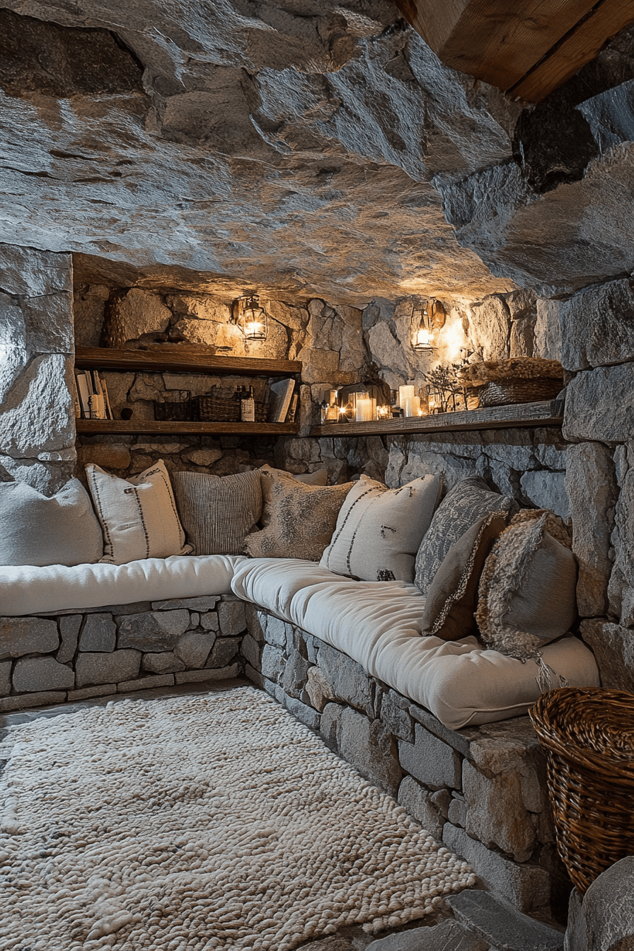 stone wall interior