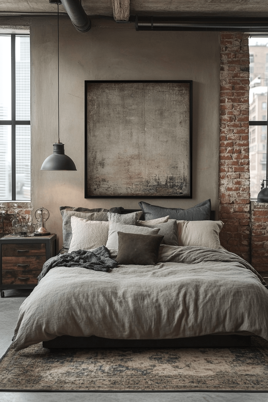 industrial bedroom design