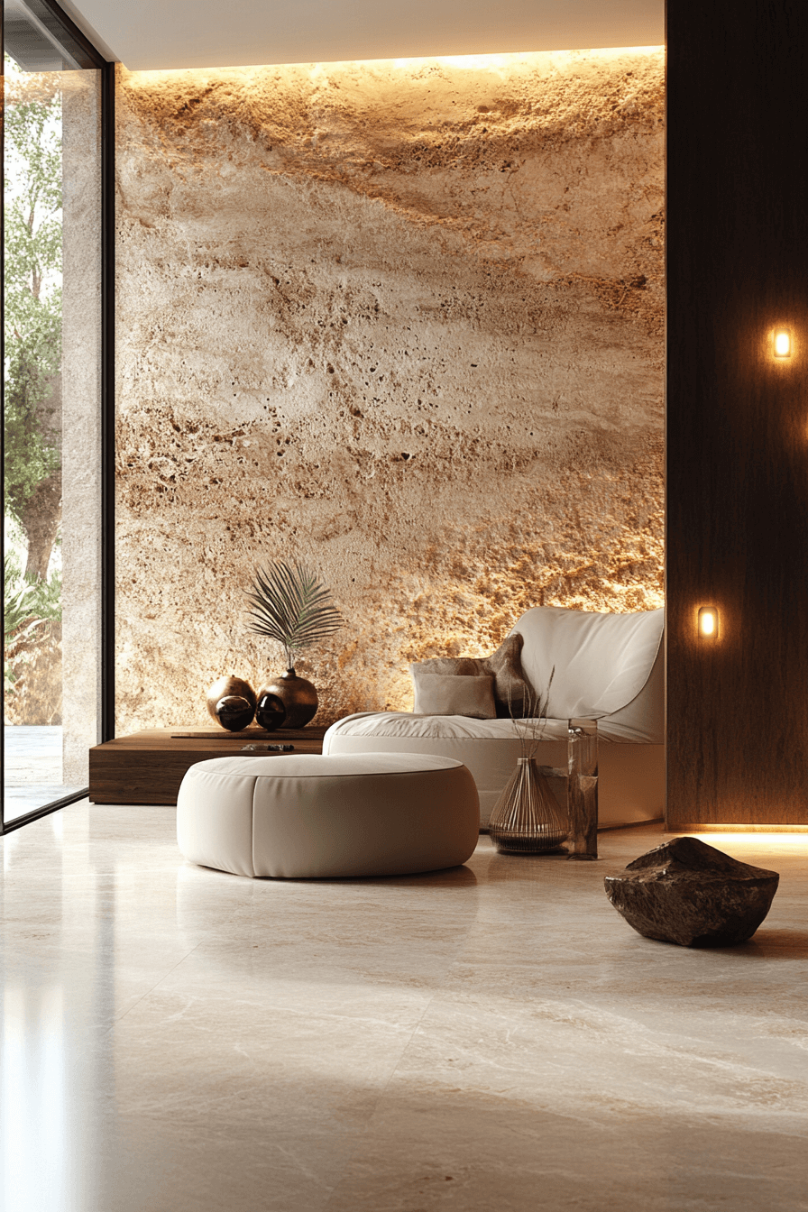 stone wall interior