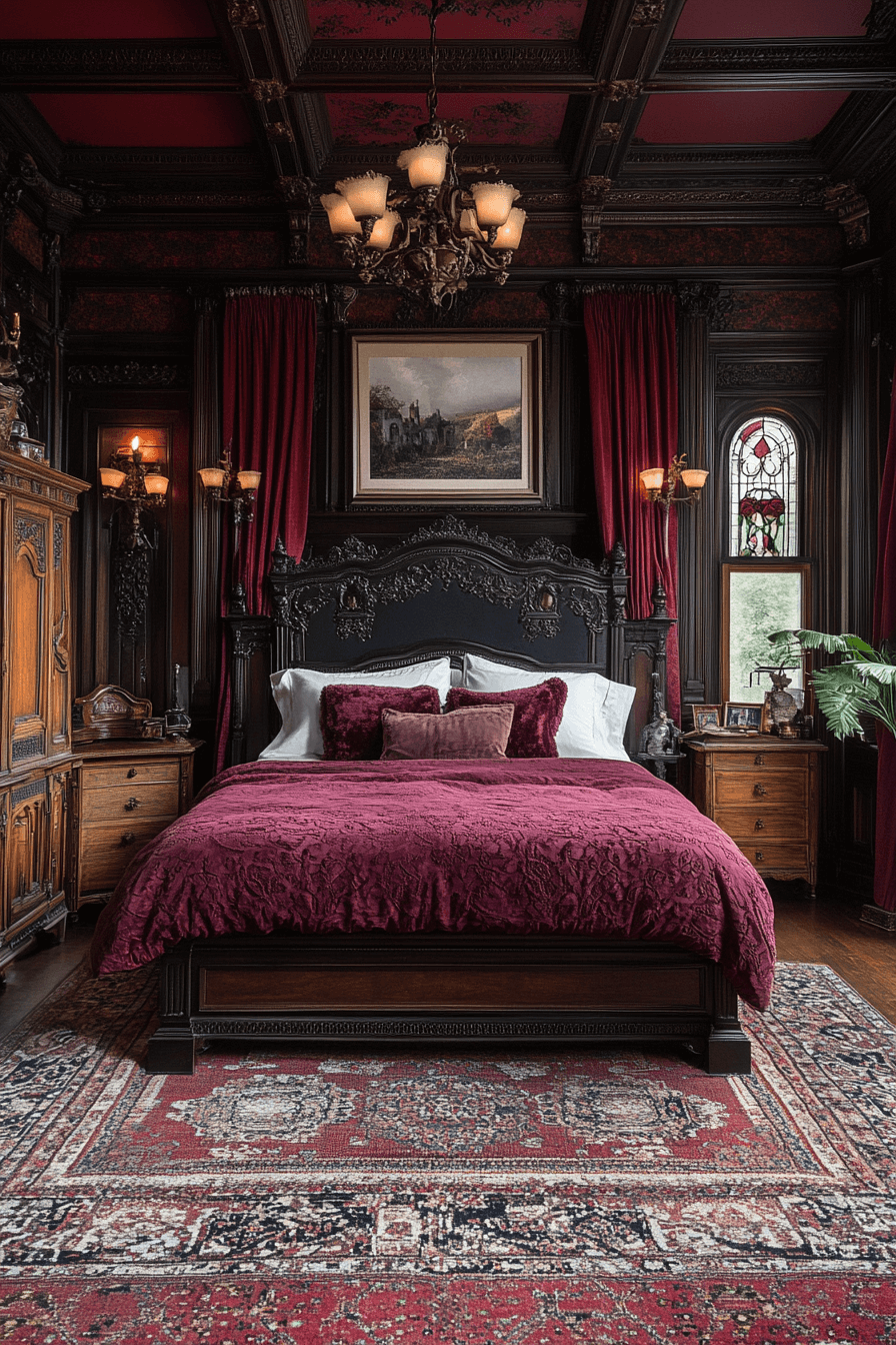 moody vintage bedroom