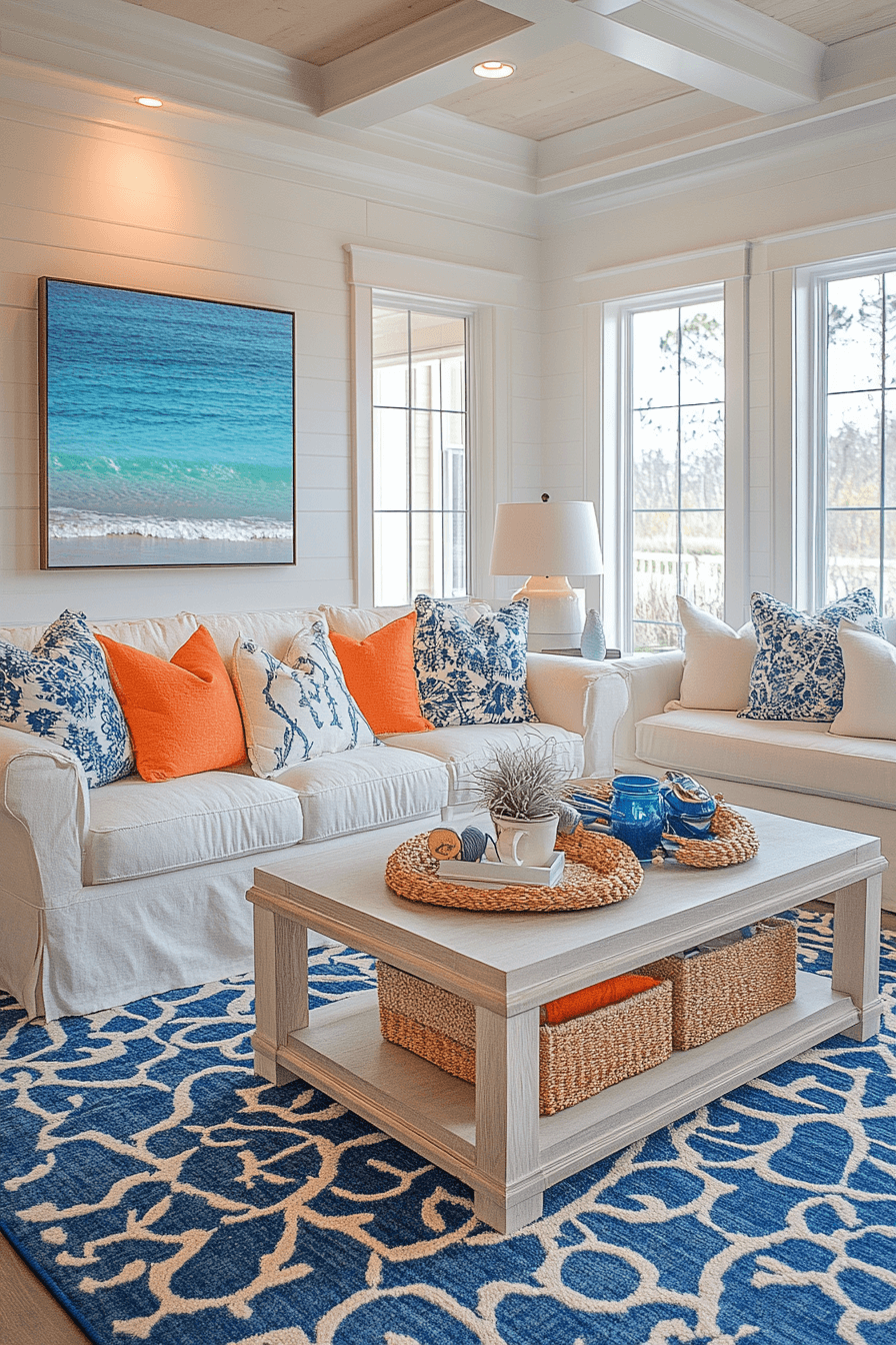 coastal cottage living room