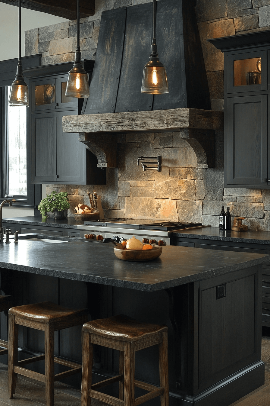 moody cottage kitchen