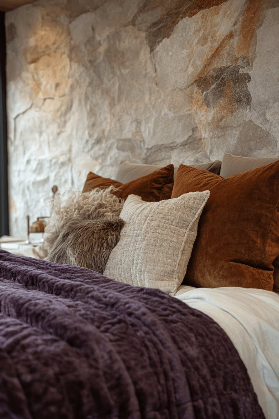 Stone Wall Bedroom