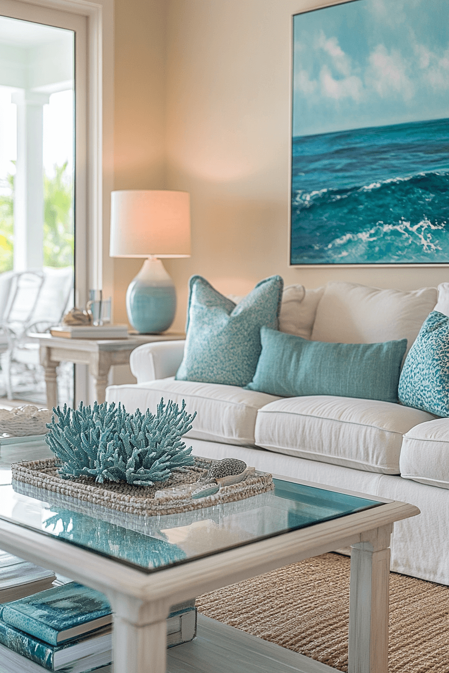 tropical living room