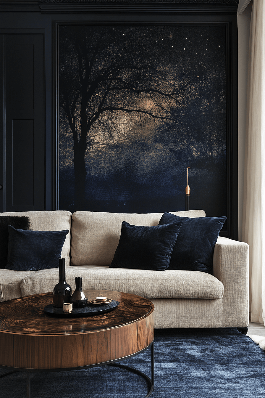 modern victorian living room