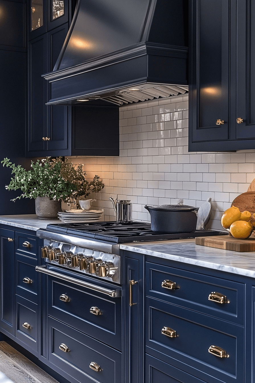 moody kitchen cabinets